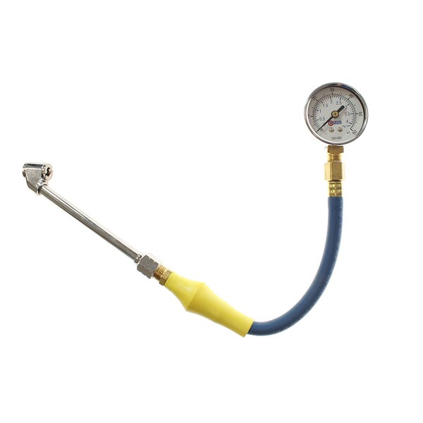 Dial Pressure Gauge w/Dual Foot Chuck 0-60 PSI